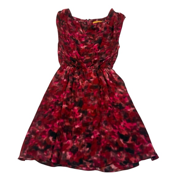 $396 ALICE + OLIVIA MULTI-COLORS SILK COWL NECK SLEEVELESS DRESS SIZE S - Picture 7 of 14